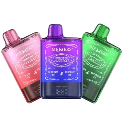 Memers Switchers S22000 Puff Vape - Single Pack; Atma Tobacco/Allora Tobacco, Blue Razz Ice; Vape Product