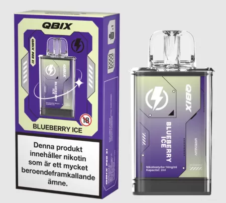 QBIX Blueberry Ice 14mg – Pod